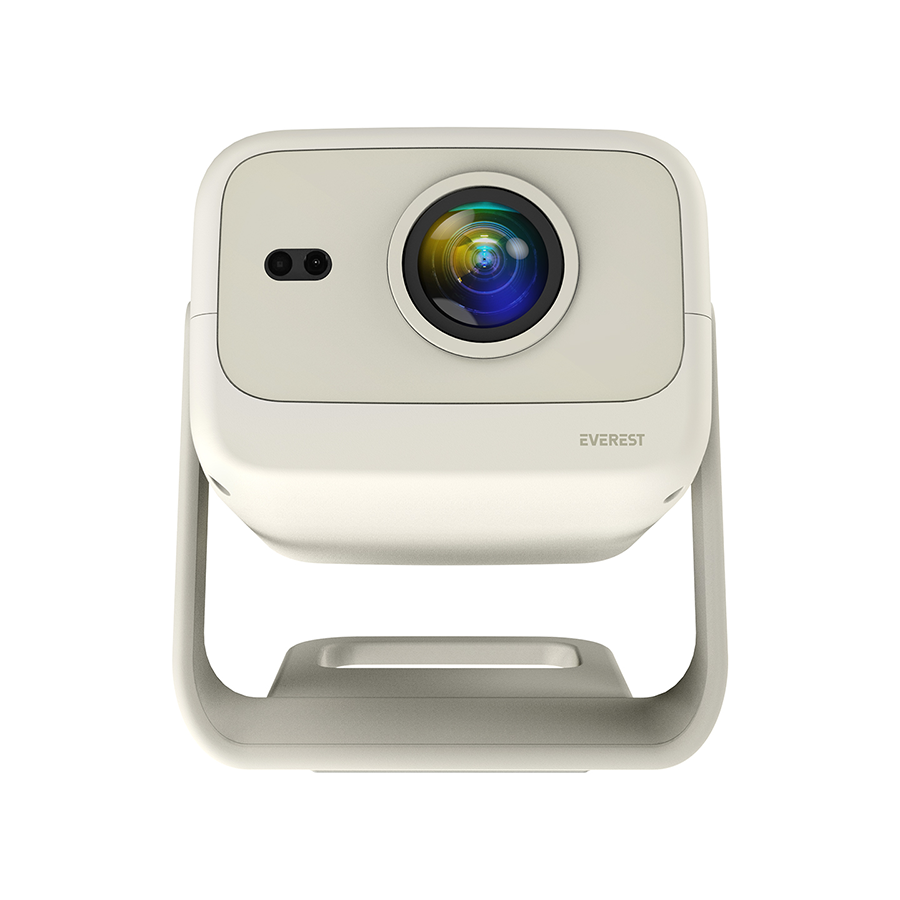 Projektor EVEREST PJ05 Adonis Cream/White Auto Focus 1920*1080P 12,000 Lumens Android 9.0 4K Supported Full HD Projector, 39829