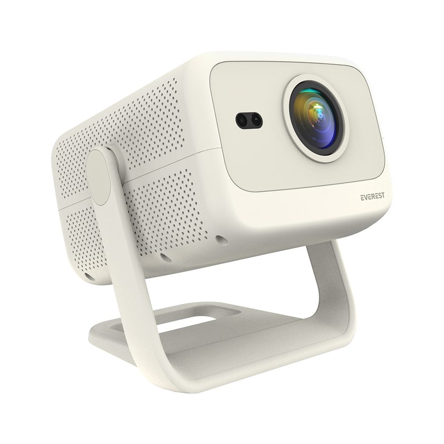 Projektor EVEREST PJ05 Adonis Cream/White Auto Focus 1920*1080P 12,000 Lumens Android 9.0 4K Supported Full HD Projector, 39829