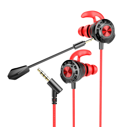 Rampage Gaming slušalice sa mikrofonom RM-K36 PROUD 35238, 3.5mm, Gaming Red In-Ear Headphone, Dual Mic, Detachable long mic