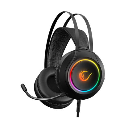 Slušalice sa mikrofonom gaming RAMPAGE RM-K45 ORBIT-S Black RGB Led 7.1 Gaming Headset with Microphone, 35150