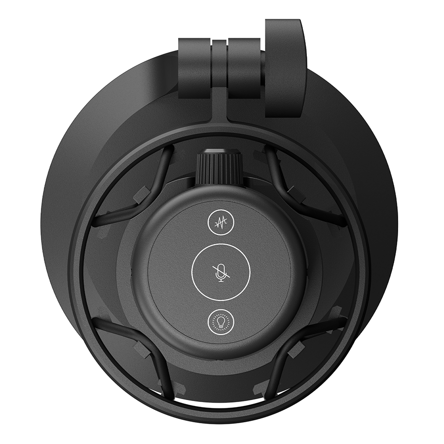 Mikrofon gaming RAMPAGE Bemol RGB Black Microphone with Shock Mount and Pop Filter for Gaming, Streaming, Podcasts, 41147