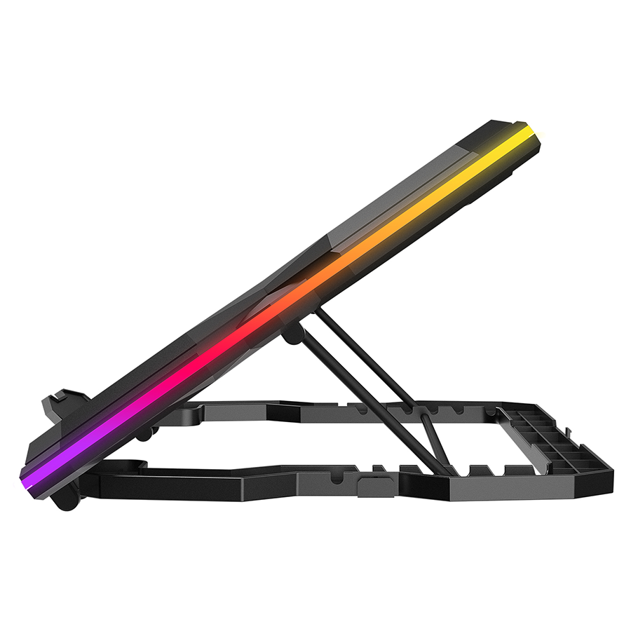 Postolje za notebook gaming RAMPAGE 9"-17" Addison Rampage AD-RC14 X-RANGER 10 Mode RGB 1*125mm 4*70mm Fan, 40505