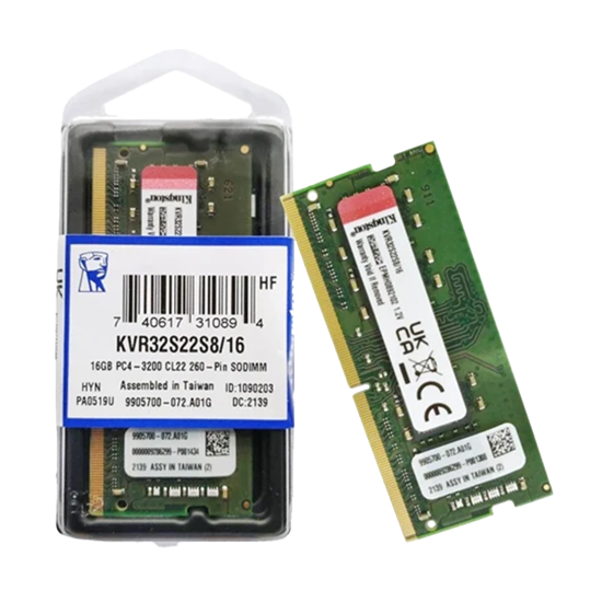 Picture of Kingston SODIMM 16GB DDR4 3200 KVR32S22S8/16