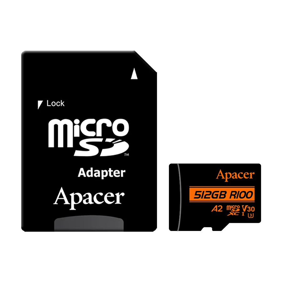 Micro SD card Apacer microSDXC 128GB AP128GMCSX10U8-R Read/Write Speed (Up to) 100 MB/s