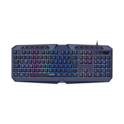 Tastatura SPEEDLINK LUDICIUM RGB Rainbow Gaming Keyboard, black - US Layout, SL-670004-BK-US