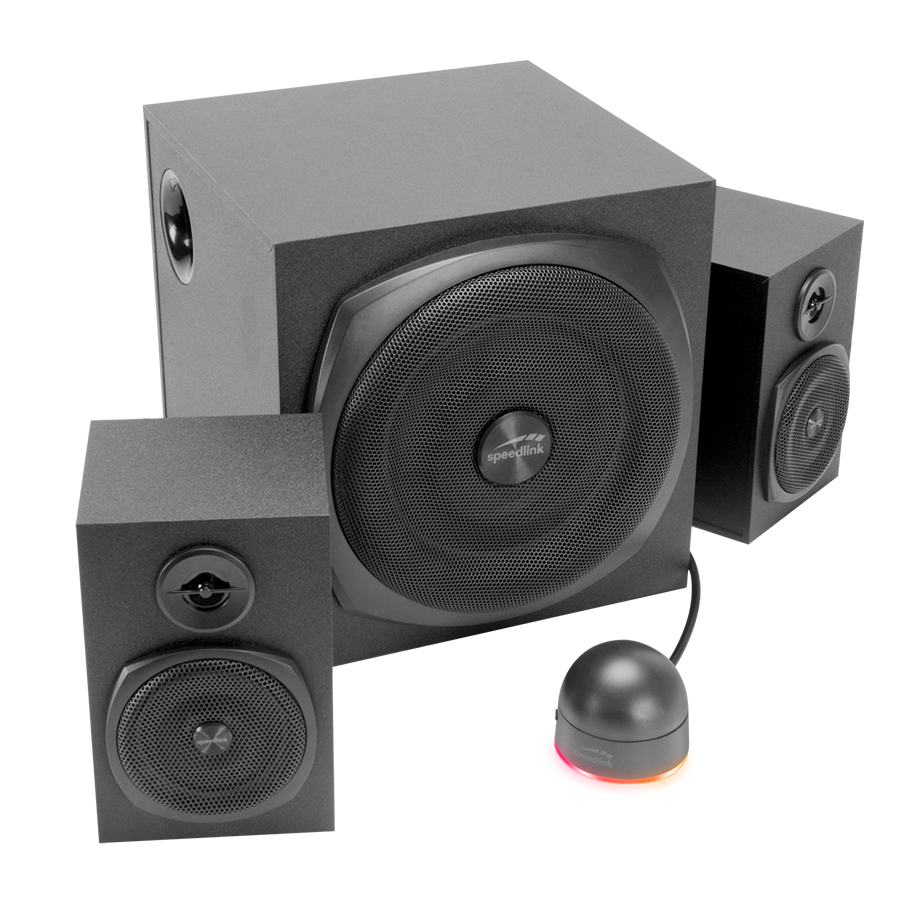 Zvučnici 2.1 SPEEDLINK GRAVITY LT 2.1 Subwoofer System, black, SL-820009-BK