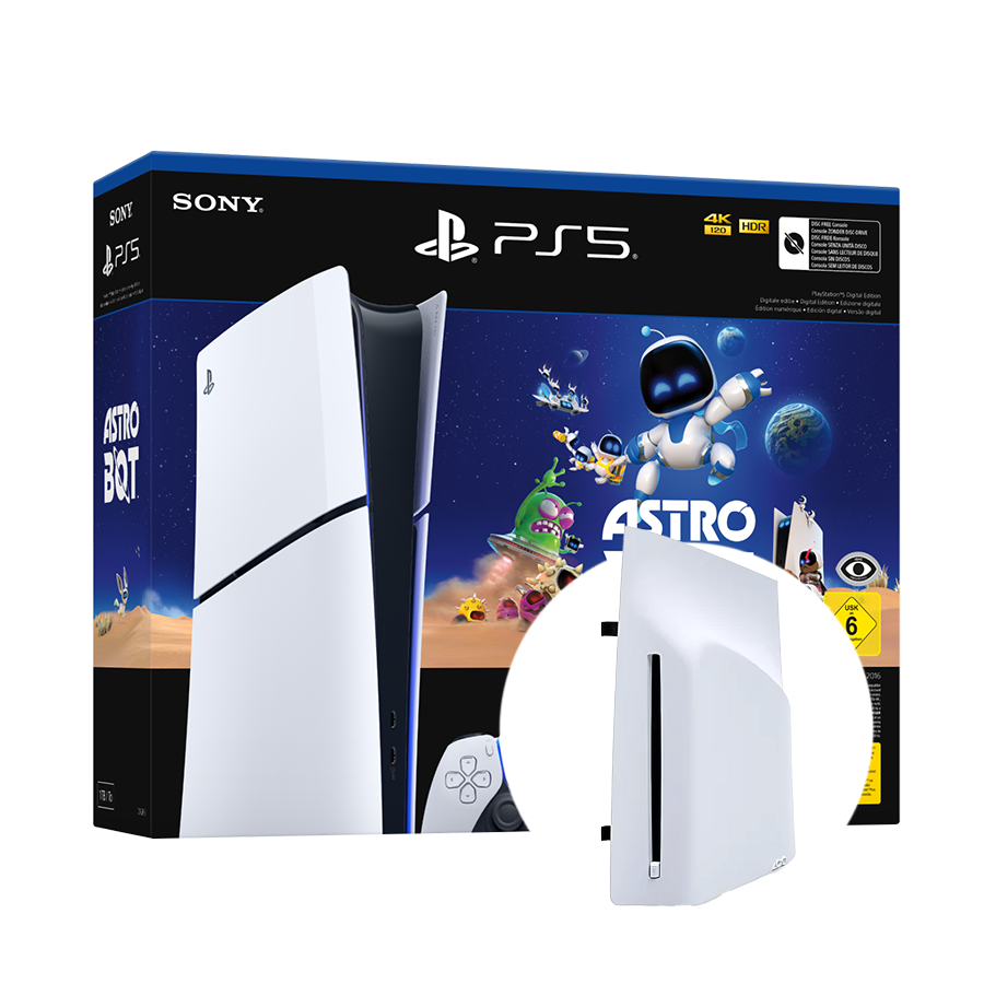 PlayStation 5 Slim Digital Edition D chassis + Playstation Disc drive+ Astro Bot VCH 1000044336V2