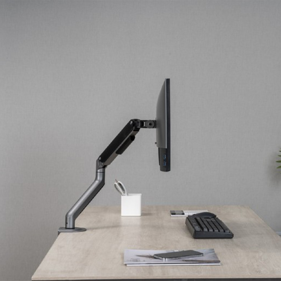 NOSAČ ZA MONITOR GEMBIRD MA-DA1-05, montaža na stol, (tilting, swivel), 17”-32”, up to 9 kg