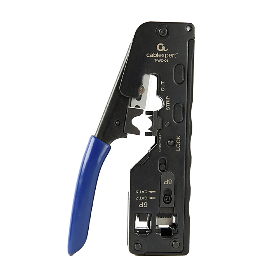 Kliješta GEMBIRD, CAT.7 LAN pass-through plug crimping tool, 8P8C, 6P6C, blue T-WC-06