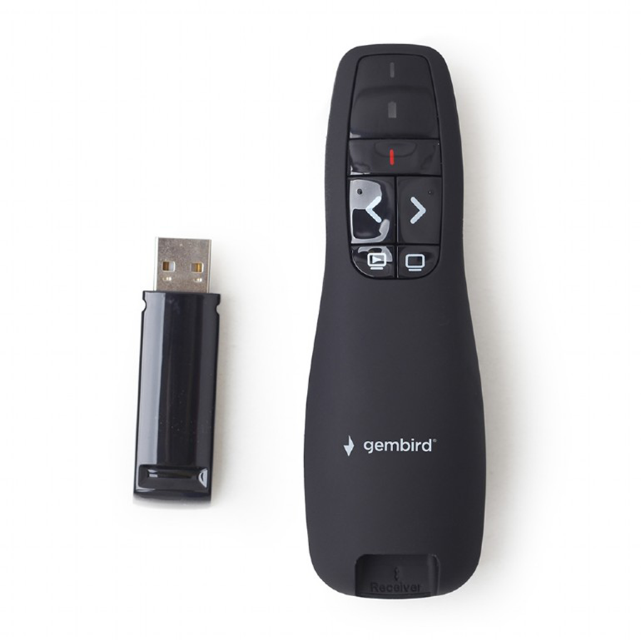 Prezenter + red laser pointer GEMBIRD WP-L-12