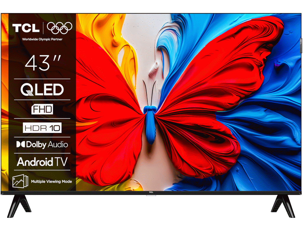 TCL 43"S5K FHD QLED TV60 Hz HDR 10 Android TV;Dolby Digital Plus ( 43S5K )