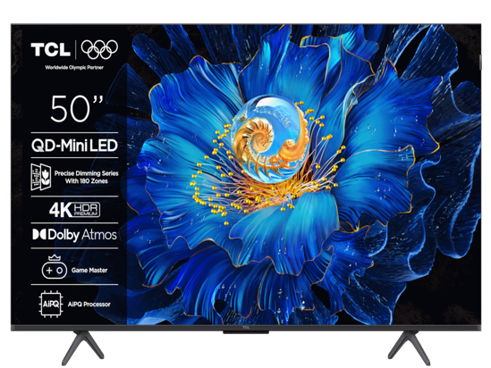 Picture of TCL 50"C6KS 4K QD-Mini LED TV60Hz Google TV; Game Master;Dolby Atmos; Onkyo 2.1;  HDR Premium; ( 50C