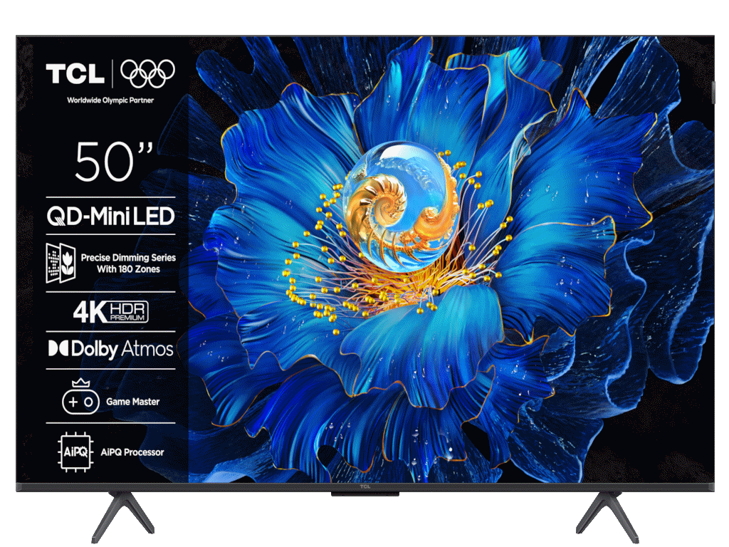 TCL 50"C6KS 4K QD-Mini LED TV60Hz Google TV; Game Master;Dolby Atmos; Onkyo 2.1; HDR Premium; ( 50C
