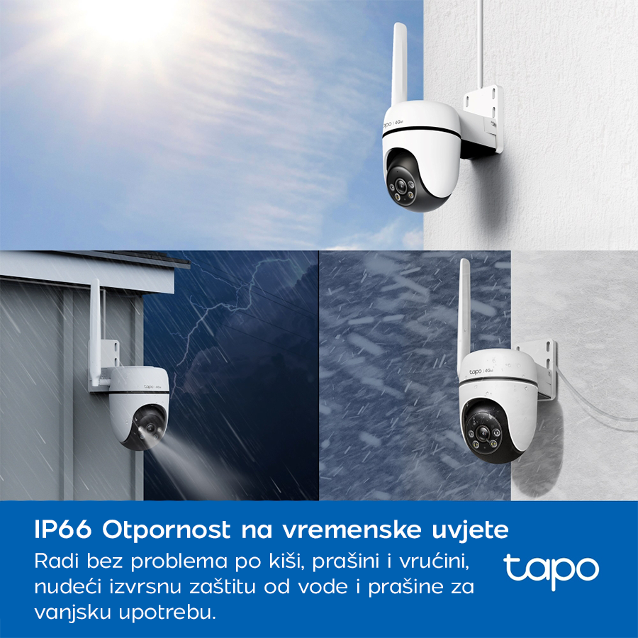 TP-Link Tapo C501GW Outdoor Pan/Tilt 4G LTE Camera, 1080p (1920x1080), 4G LTE, 1 x External Antenna, 1 x PoE Port, Horizontal 360 TAPO-C501GW