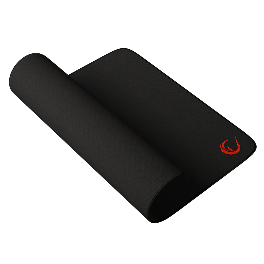 Podloga za miš gaming RAMPAGE BLITZ L 450x400x4mm sewing neutral fabric black gaming mouse pad, 41202