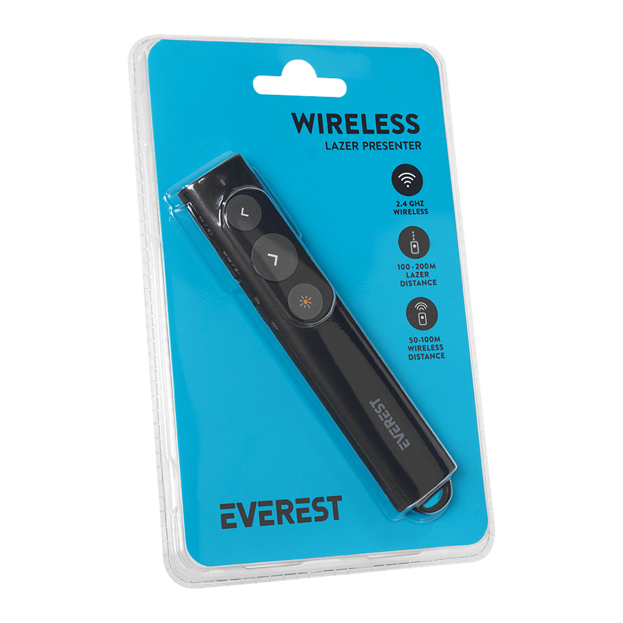 Prezenter + red laser pointer Everest TBA-11 2.4Ghz Type C punjenje, 40896