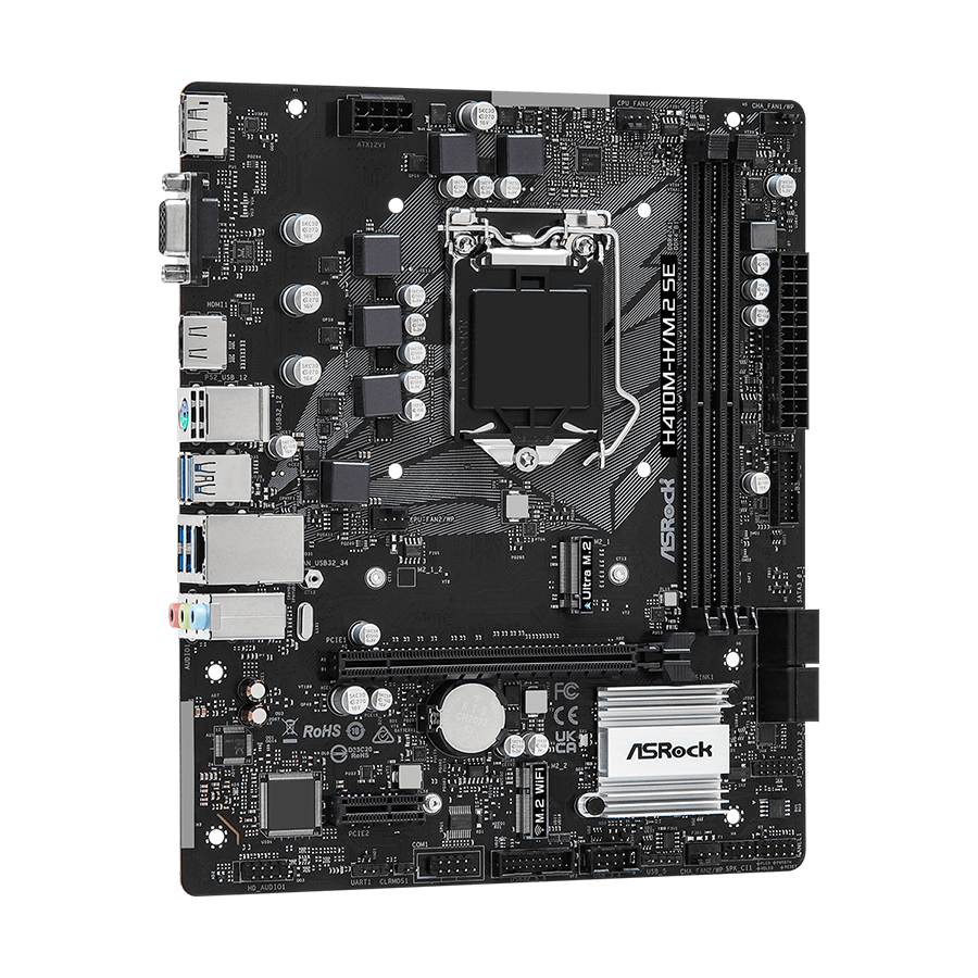 ASROCK MB H410M-H/M.2 SE Intel H370 LGA1200 2xDDR4 4xSATA3 M.2 DP HDMI mATX