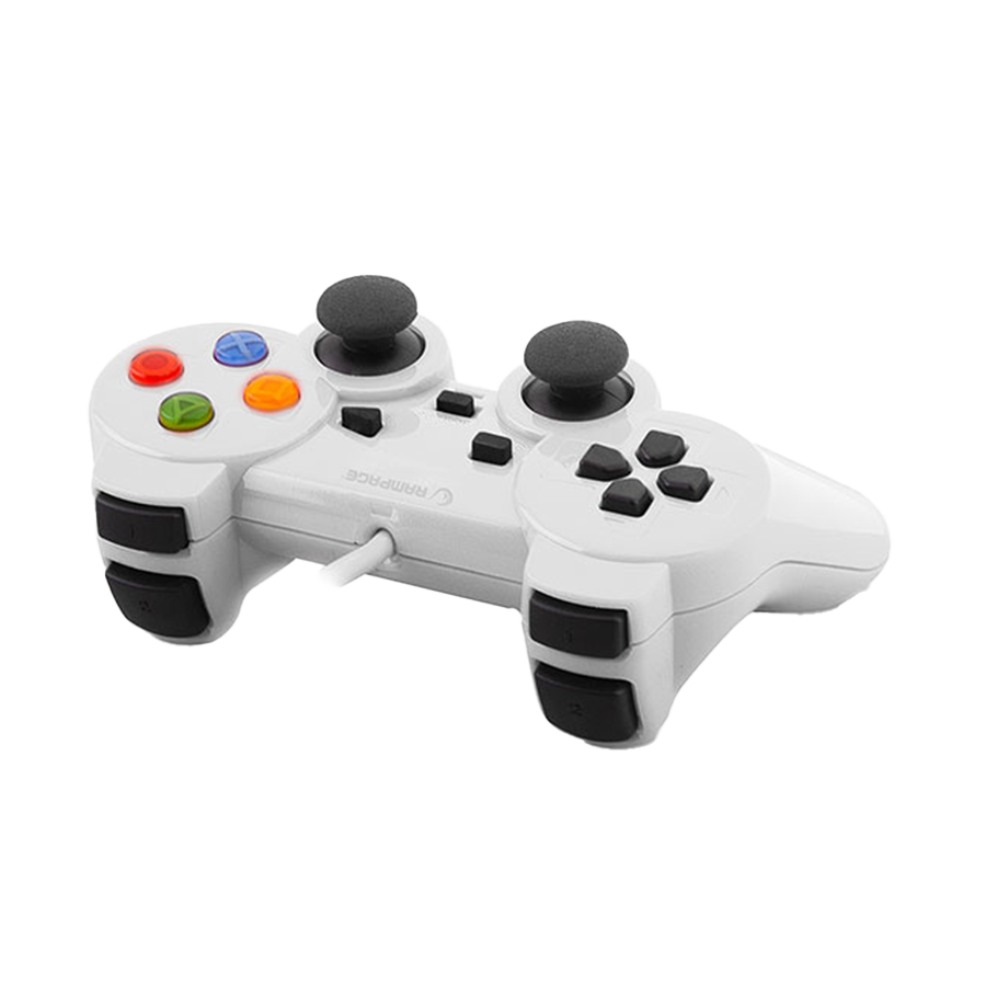 Game Pad gaming RAMPAGE Snopy SG-R602 PS3/PC White USB 1.8m Joypad, 30493