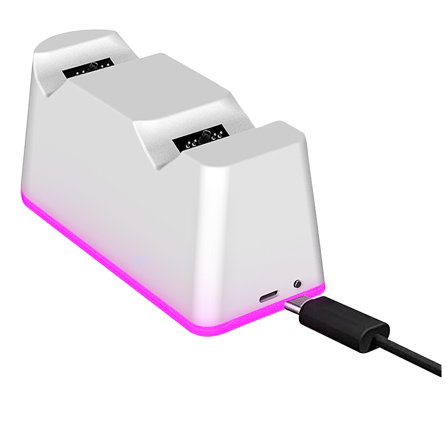 Charging Station gaming RAMPAGE RP-PS5 PlayStation 5 RGB Lighted Fast Charging Station, 37087