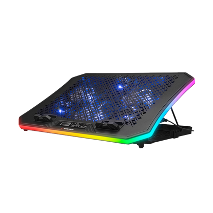 Postolje za notebook gaming Rampage AD-RC34 METAFOR Black 6 Fan RGB Illuminated 10"-19", 36312
