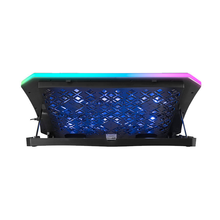 Postolje za notebook gaming Rampage AD-RC34 METAFOR Black 6 Fan RGB Illuminated 10"-19", 36312