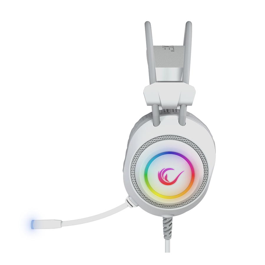 Slušalice sa mikrofonom gaming RAMPAGE RM-K19 RAGING PLUS White USB 7.1 Surround RGB LED Gaming Headset with Microphone, 40176