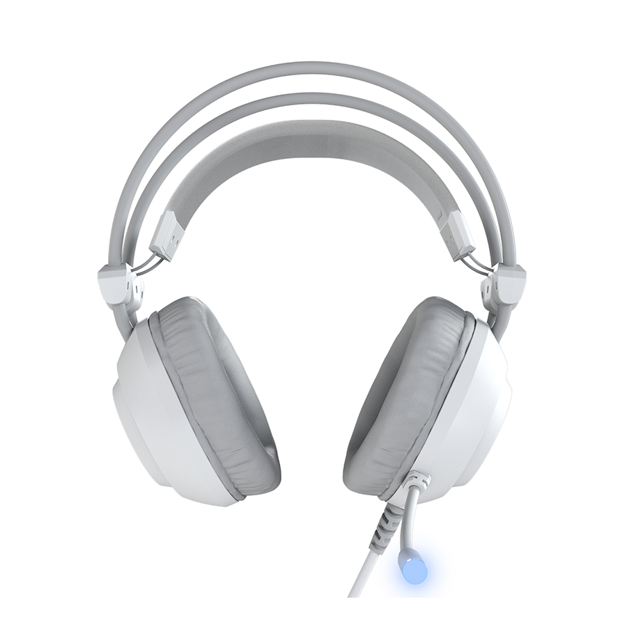 Slušalice sa mikrofonom gaming RAMPAGE RM-K19 RAGING PLUS White USB 7.1 Surround RGB LED Gaming Headset with Microphone, 40176