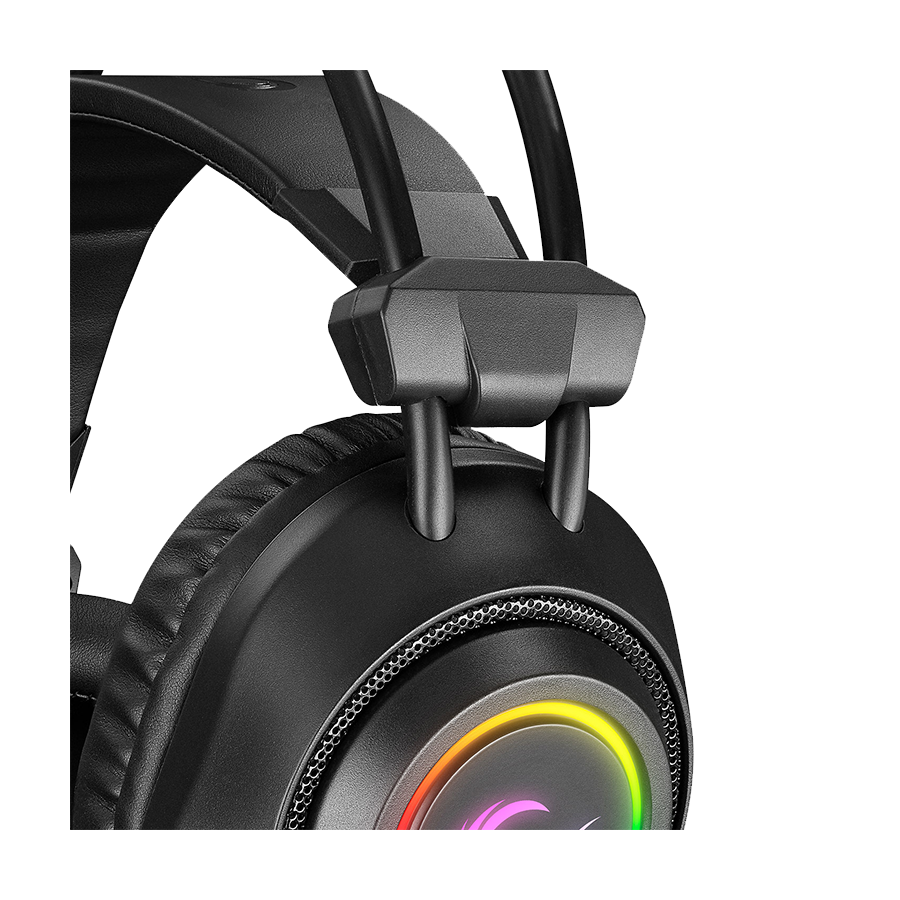 Slušalice sa mikrofonom gaming RAMPAGE RM-K19 RAGING PLUS Black USB 7.1 Version RGB Led Gaming Headset with Microphone, 32915