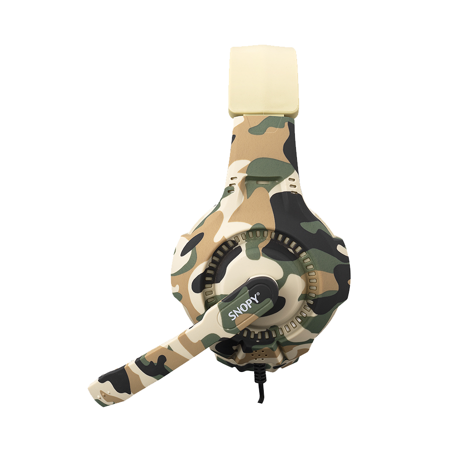 Slušalice sa mikrofonom gaming Snopy SN-8800 GAMETIME Camouflage Pattern PC 3,5M PS4-XBOX-Mobile Gaming Headset with Adjustable Microphone, 32595