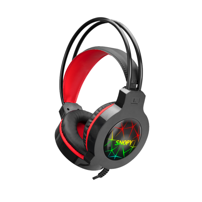Slušalice sa mikrofonom gaming Snopy SN-GX7 CRAZY Black USB Led Microphone Headset, 31380