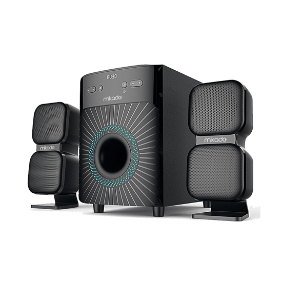 Picture of Zvučnici 2.1 gaming Mikado MD-360BT 2 1 38W BT/AUX/USB/FM/LED Display Multimedia Speaker, 36904