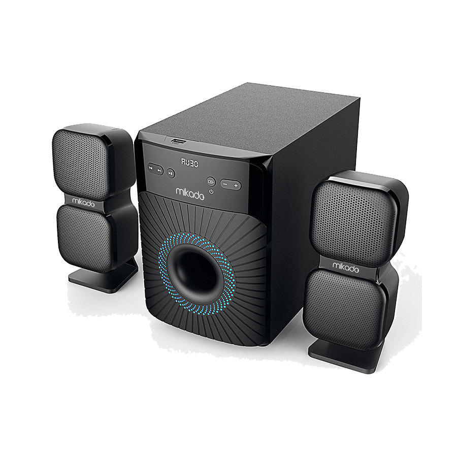 Zvučnici 2.1 gaming Mikado MD-360BT 2 1 38W BT/AUX/USB/FM/LED Display Multimedia Speaker, 36904