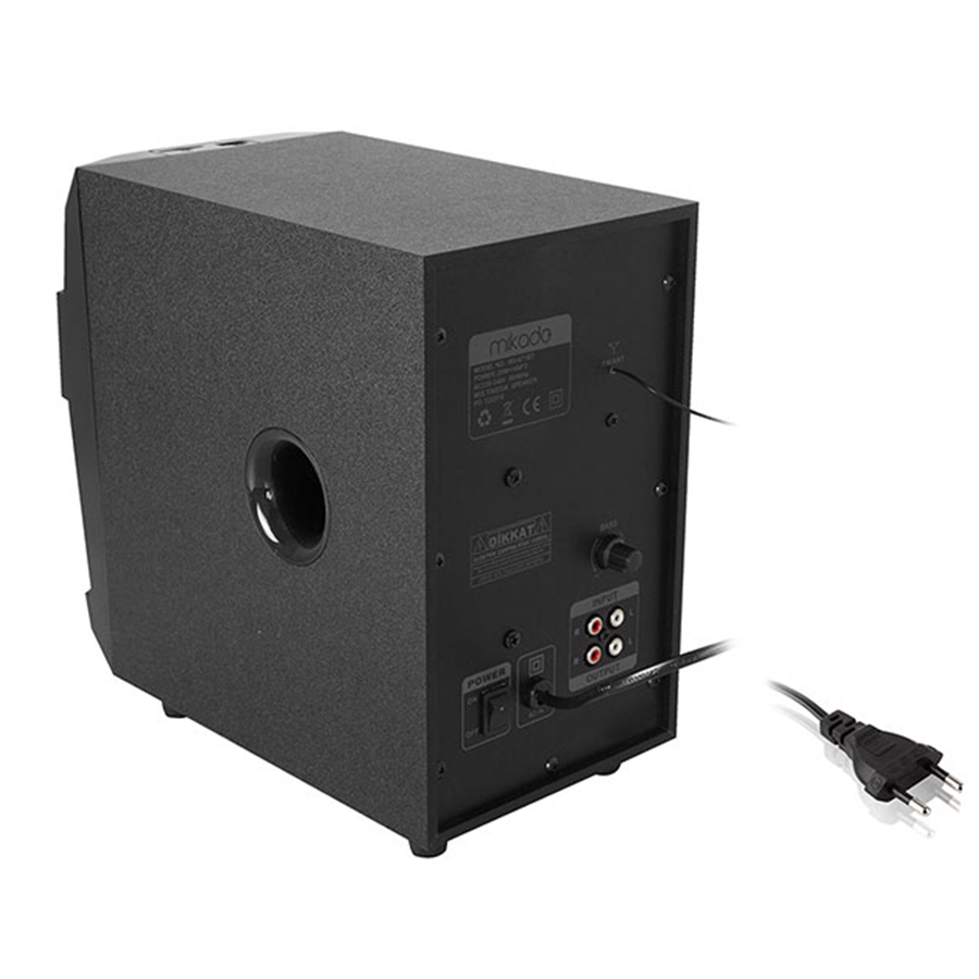 Zvučnici 2.1 gaming Mikado MD-671BT 2 + 1 40W RMS Black Usb + SD + Fm SupportedMultimedia Bluetooth Speaker, 22077