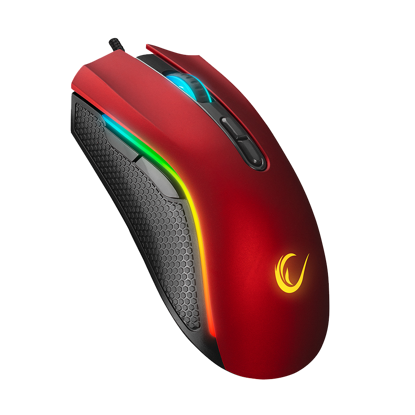 Miš gaming RAMPAGE RAMPAGE SMX-R44 V2 Macrol White 12800 DPI RGB LED 80 Million Huano Switch Gaming Player Mouse, 41492