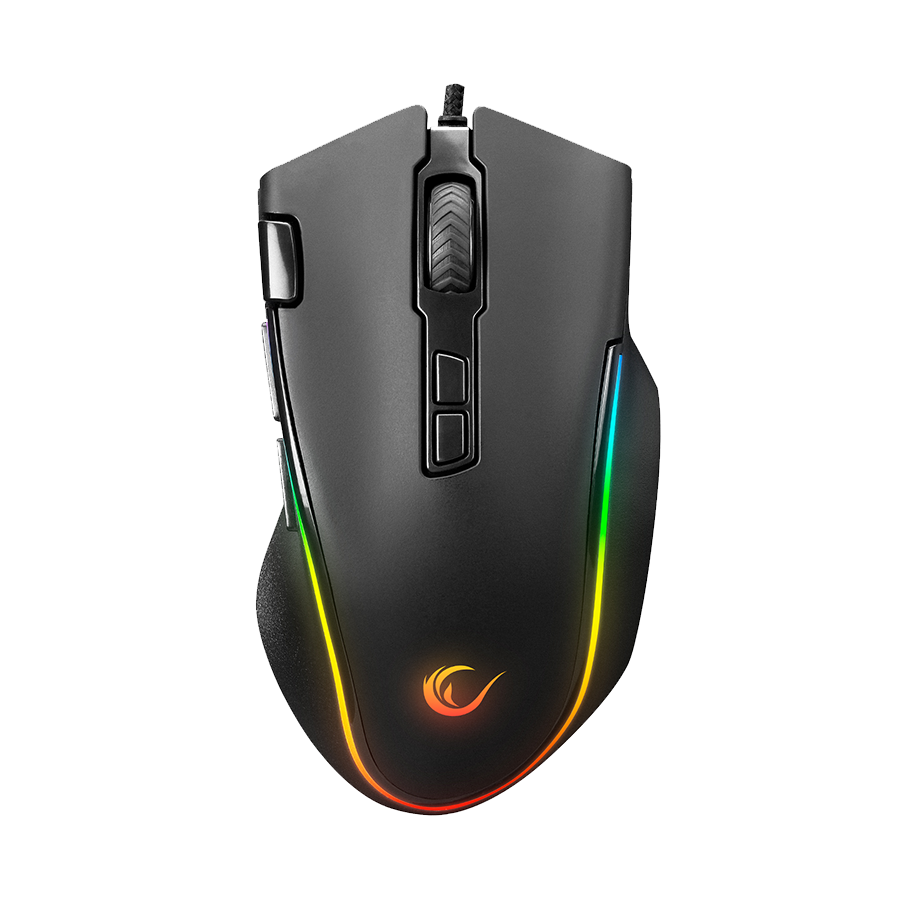 Miš gaming RAMPAGE SMX-G72 GREEDY 8 KEYS, Double Click Real RGB Backlit,Macro Programable, 33362