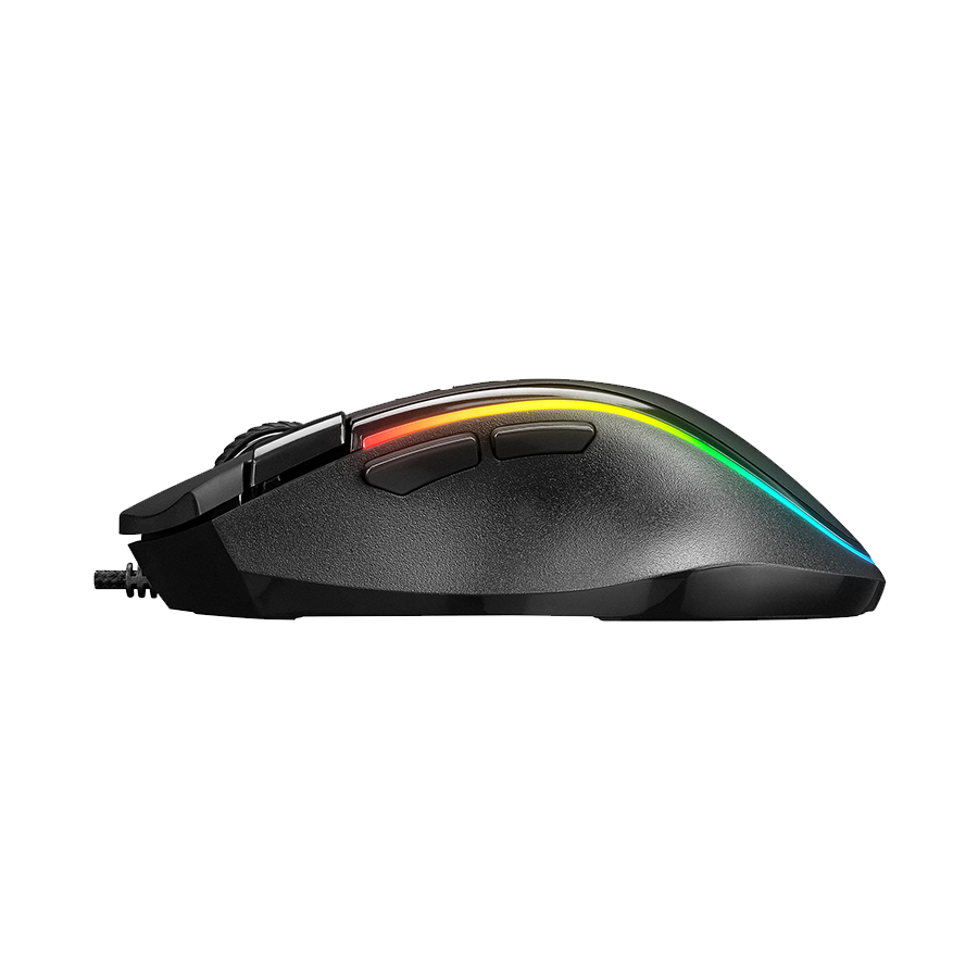 Miš gaming RAMPAGE SMX-G72 GREEDY 8 KEYS, Double Click Real RGB Backlit,Macro Programable, 33362