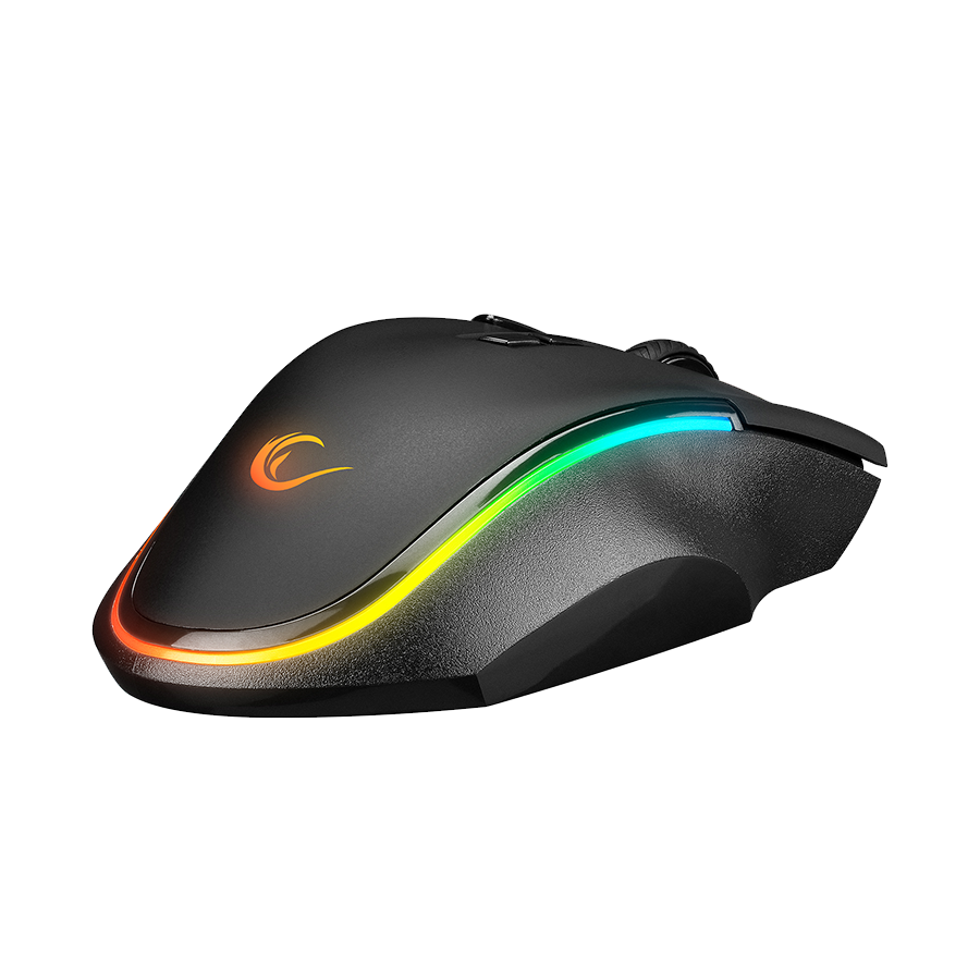 Miš gaming RAMPAGE SMX-G72 GREEDY 8 KEYS, Double Click Real RGB Backlit,Macro Programable, 33362