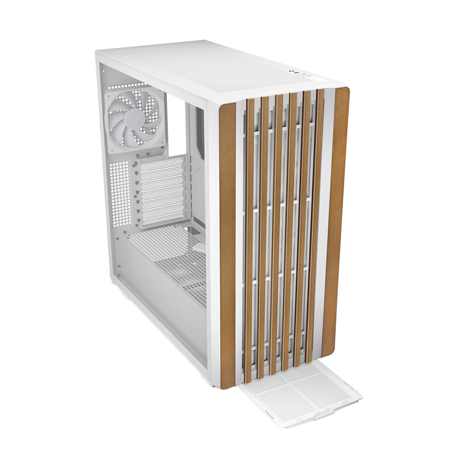Kućište SHARKOON gaming, Rebel C70G RGB ATX White, ventilator 4x120mm