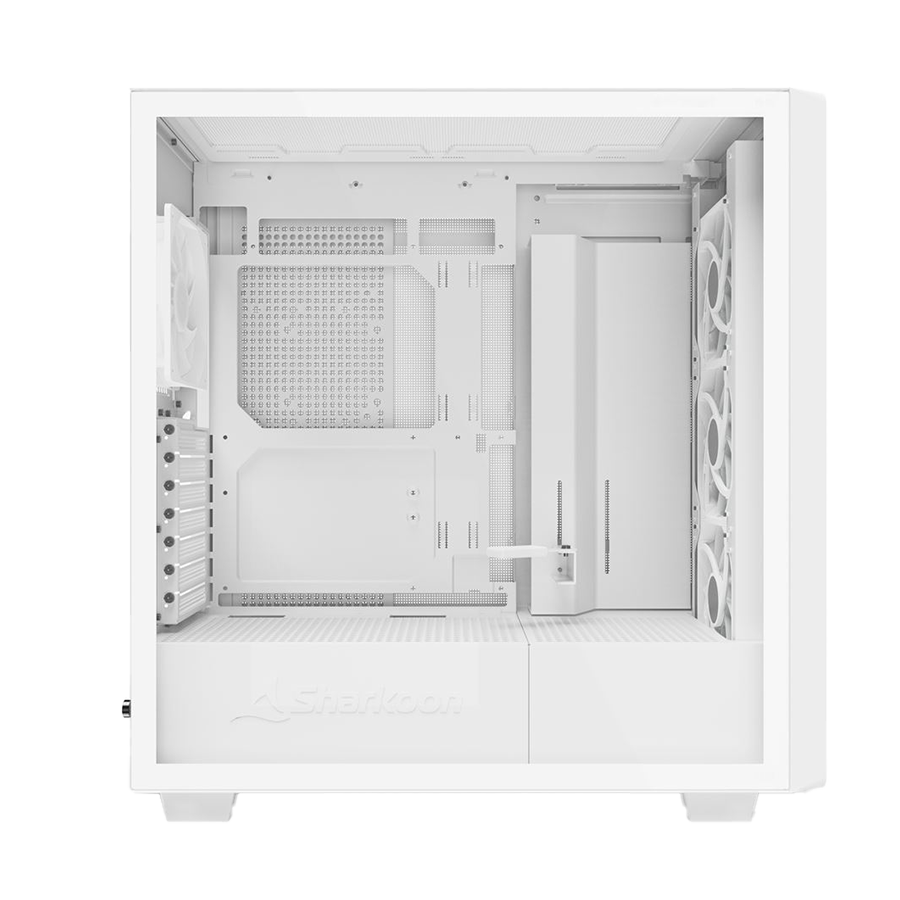 Kućište SHARKOON gaming, Rebel C70G RGB ATX White, ventilator 4x120mm