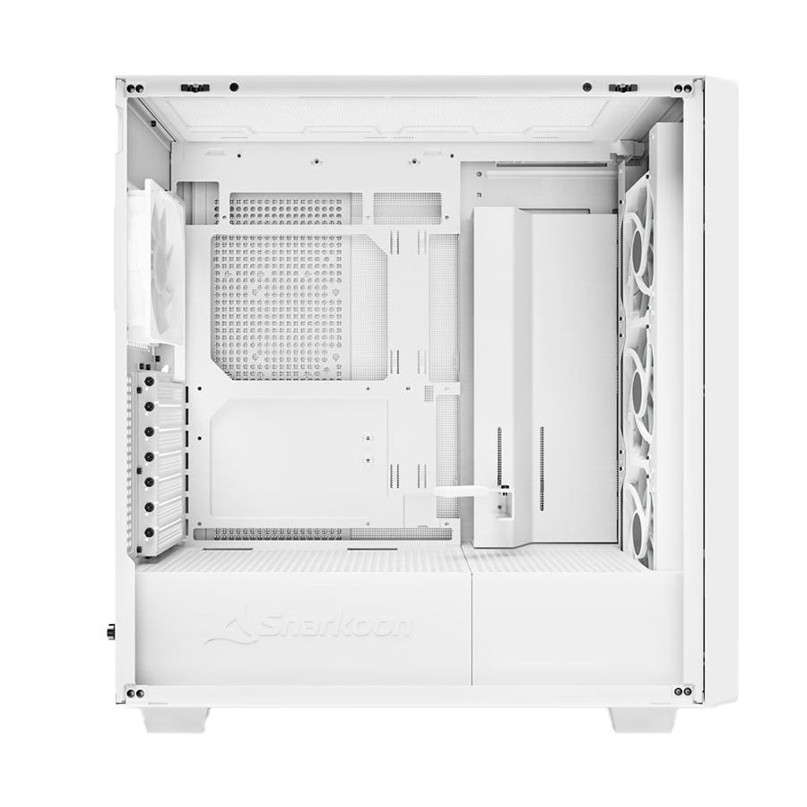 Kućište SHARKOON gaming, Rebel C70G RGB ATX White, ventilator 4x120mm