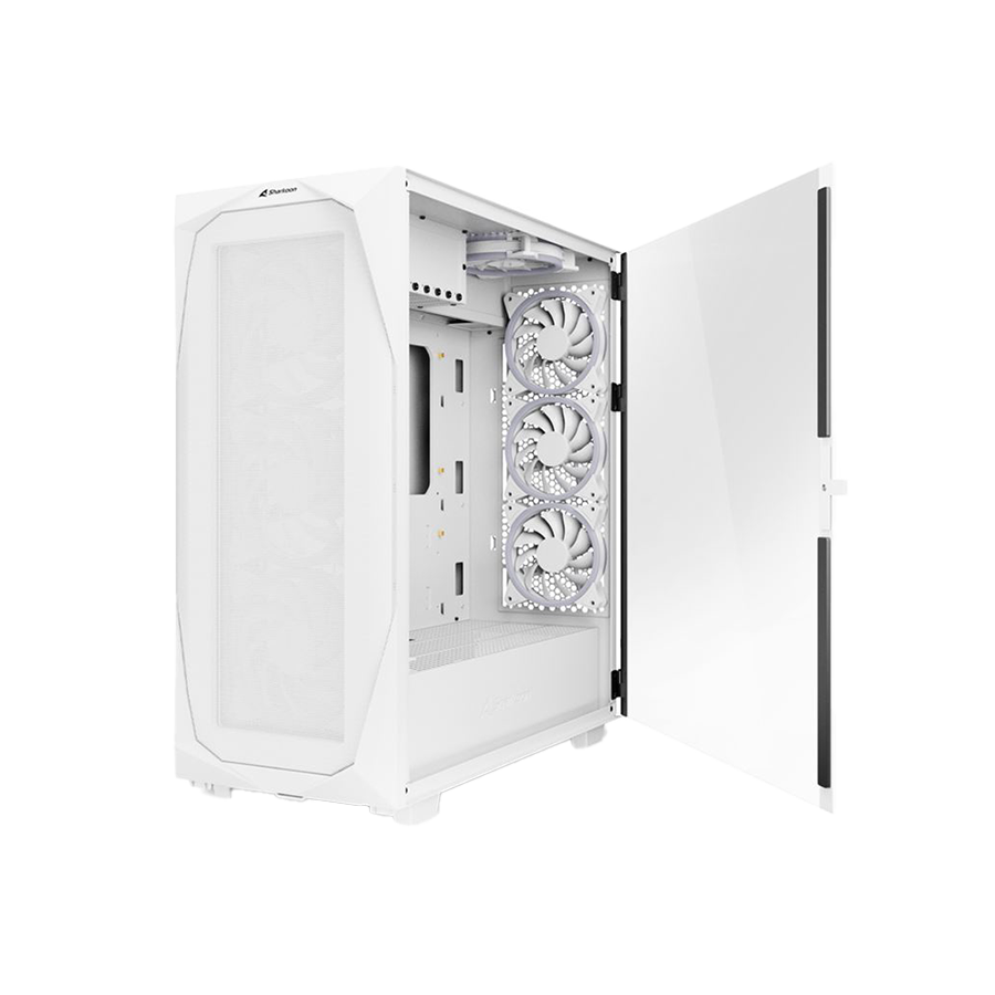 Kućište SHARKOON gaming, REV300 White, RGB, E-ATX, ventilator 3x140mm, 4x120 mm