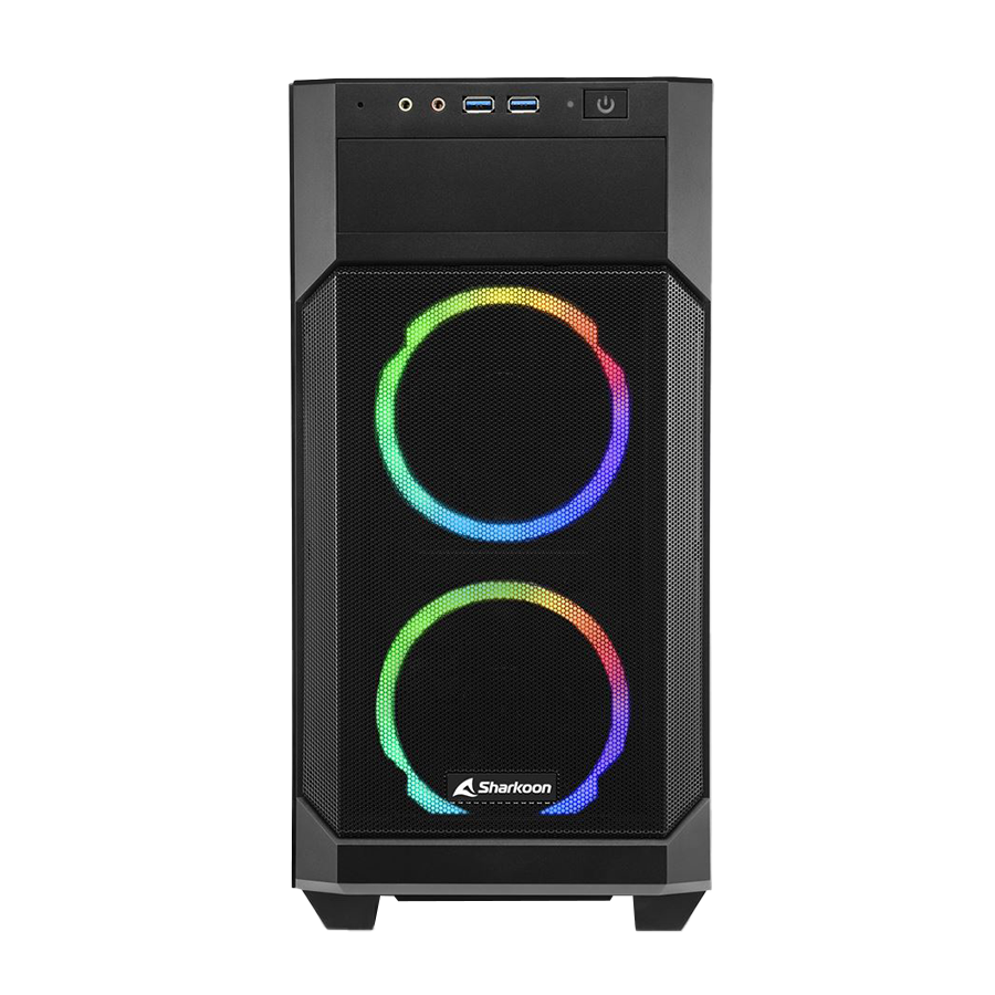 Kućište SHARKOON gaming, V1000 RGB, ventilator 3x 120mm, USB 3.0, mATX