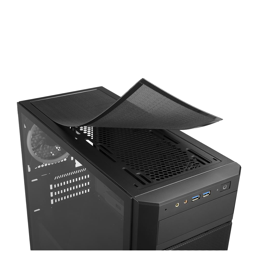 Kućište SHARKOON gaming, V1000 RGB, ventilator 3x 120mm, USB 3.0, mATX