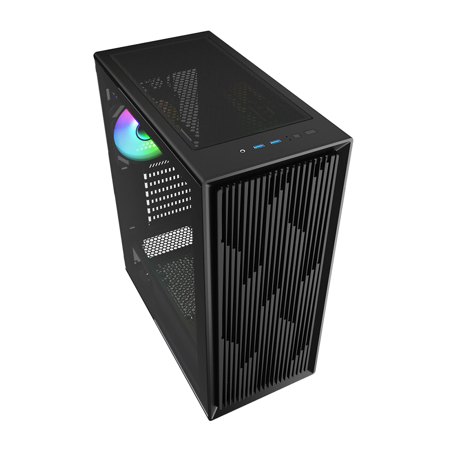 Kućište SHARKOON gaming, VK2 RGB Black ATX, ventilator 4x120mm