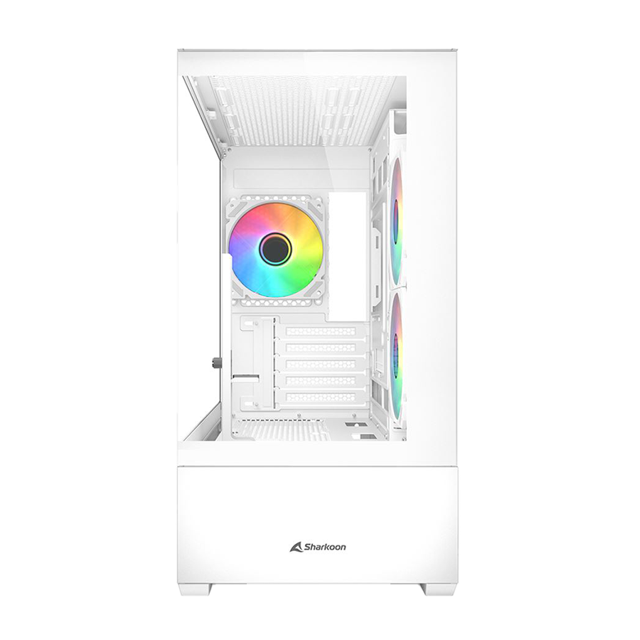 Kućište SHARKOON gaming, MK6 RGB White mATX, ventilator 3x120mm