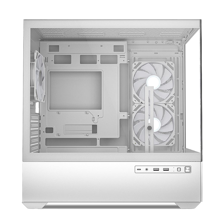 Kućište SHARKOON gaming, MK6 RGB White mATX, ventilator 3x120mm