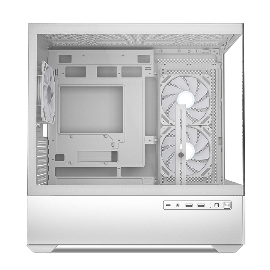 Kućište SHARKOON gaming, MK6 RGB White mATX, ventilator 3x120mm