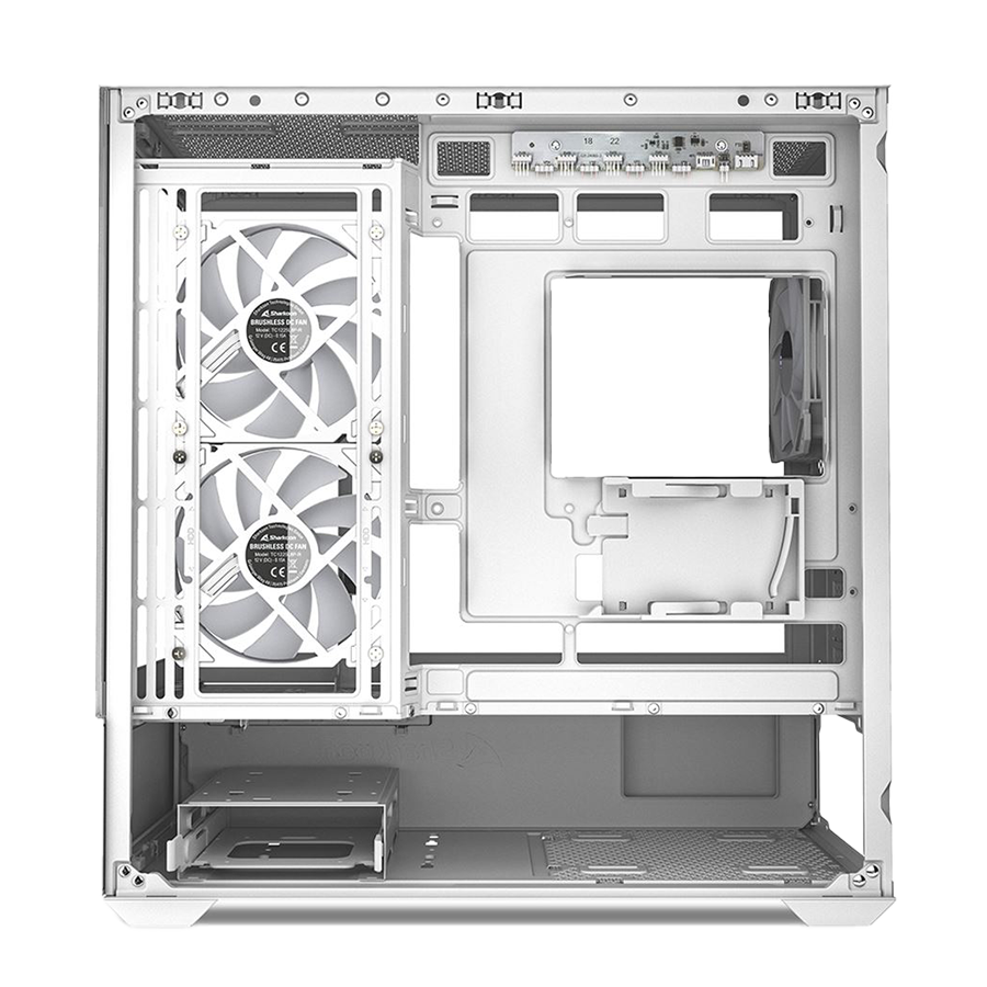 Kućište SHARKOON gaming, MK6 RGB White mATX, ventilator 3x120mm