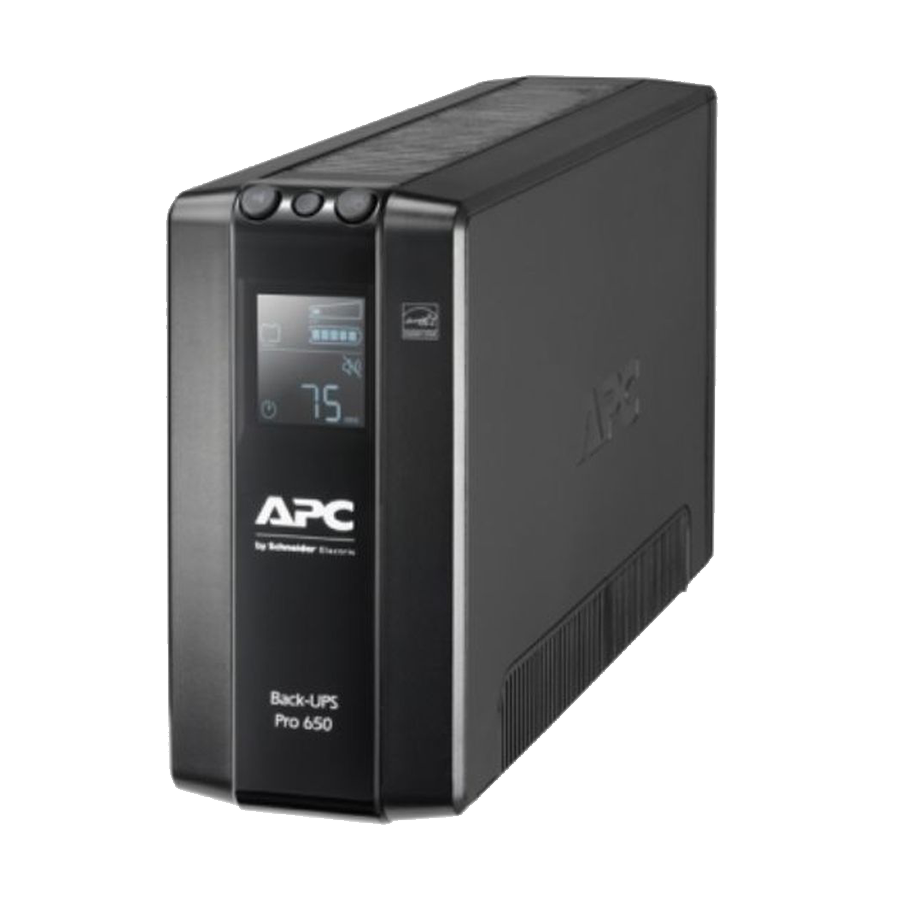 Back-UPS Pro APC, 650VA/390W, Tower, 230V, 6x IEC C13 utičnica, AVR, LCD, zamjenjiva baterija, BR650MI