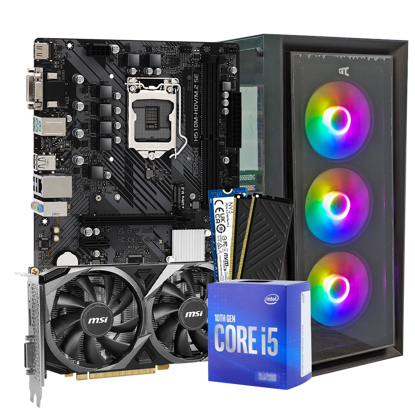 GNC GAMER CROWN i5-10400F, H510, RAM 32 GB DDR4, 1TB SSD, RTX 3050 8GB, PSU 550W, kućište gaming